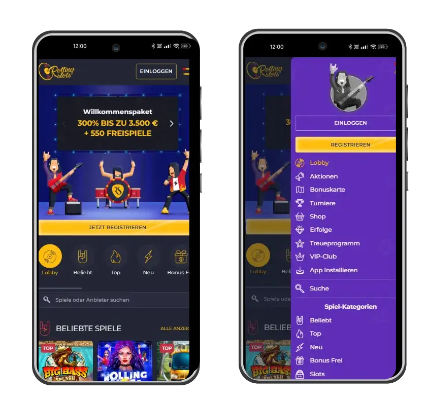 rollingslots casino version mobile de